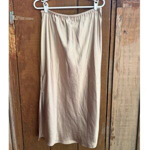 Satin Gold Skirt Size LP